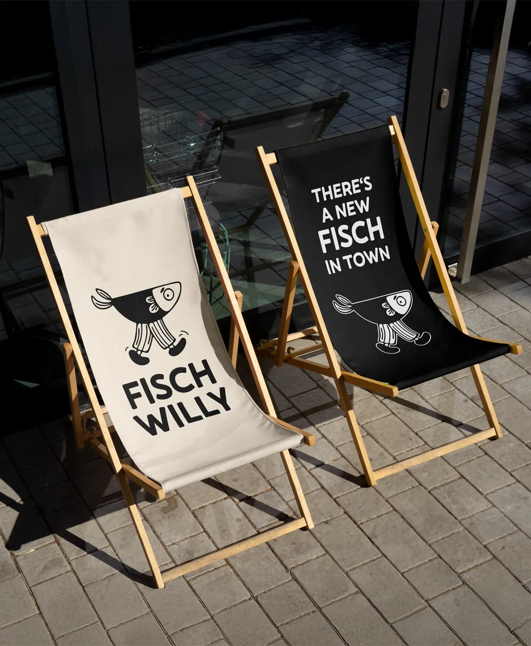 Liegestühle im Brand Design von Fischwilli